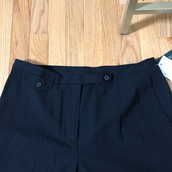 NWT Lauren Ralph Lauren Black Wool Pants 14 - Picture 3 of 11